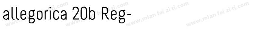 allegorica 20b Reg字体转换